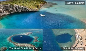 The Three Deepest Blue Holes in The World